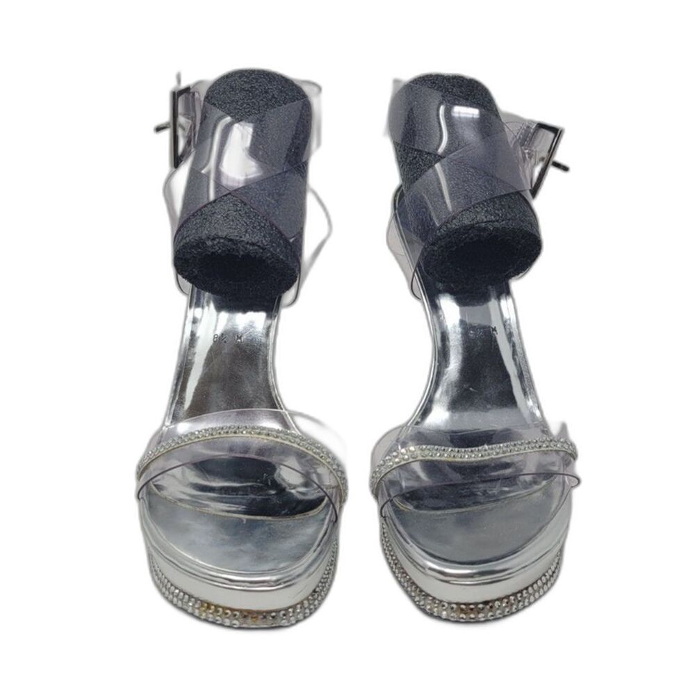 Stuart Weitzman Clear Crystal Heels